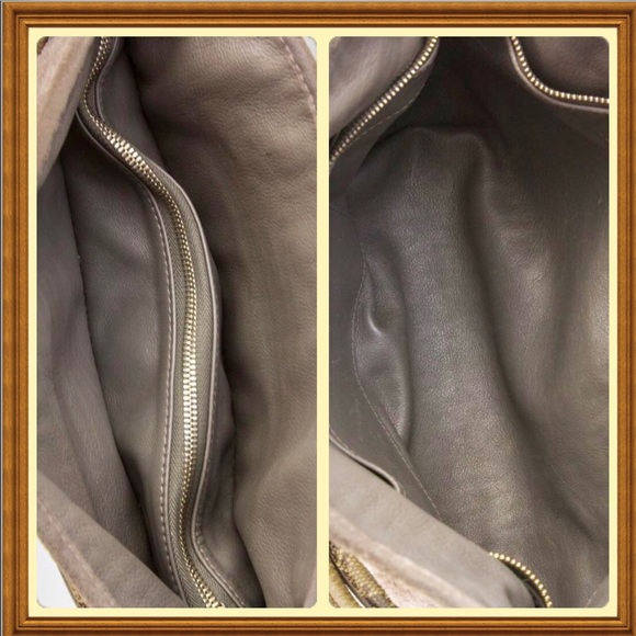 Sale! Authentic Louie Vuitton Grey Suede Leather Purse - Picture 5 of 7